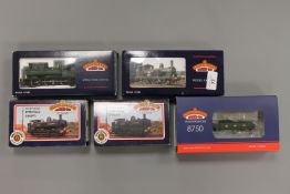 Five Bachmann locomotive engines to include a Class 8750 Panier tank,