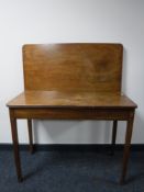 A George III mahogany turnover top tea table, with 94cm.