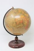 A 'Geographia' 10 inch Terrestrial Globe, height 37cm.