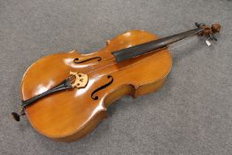 A cello in soft carry case. CONDITION REPORT: See numerous additional images.