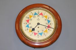 An antique and later Sector style wall clock.