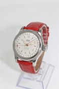 A Gents Oris stainless steel automatic calendar wristwatch,