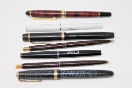 A collection of vintage pens to include - Canadian Parker Vacumatic,