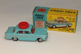 A Corgi Toys die cast vehicle - Motor School Car Austin A60 De Luxe Saloon, 236, boxed.
