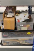 A large quantity of model railway accessories, track, building and modelling materials etc.
