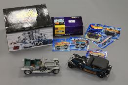 A collection of die-cast vehicles to include Hot Wheels, Classic style cars etc, all parts boxed.
