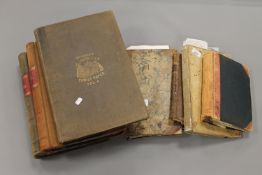 A collection of eight 19th century Journals and other index volumes.