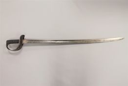 A British 1885 pattern cavalry troopers sword, the 87cm curved,