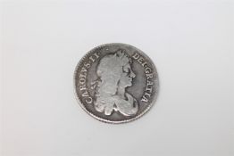 A Charles II shilling 1668