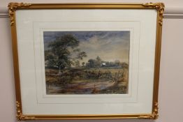 H. J. Cottrell, Rural landscape, watercolour, signed, 34cm by 26cm.