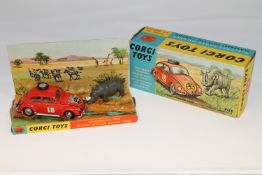 A Corgi Toys die cast vehicle - Volkswagen 1200, In East African Safari Trim, 256, boxed.