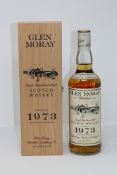 Glen Moray - Single Highland Malt Scotch Vintage 1973, 75cl, in wooden presentation box.
