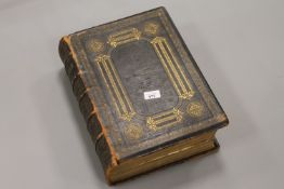A 19th century illustrated leather bound bible.