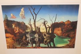 After Salvador Dali (Spanish, 1904-1989), Swans Reflecting Elephants, 1937,