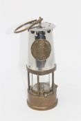 An Eccles Protector Type 6 miner's safety lamp