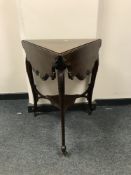 A Victorian mahogany shaped topped occasional table, width 81 cm.