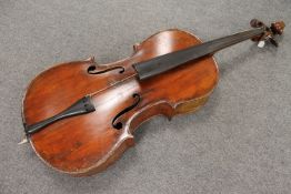 A cello in soft carry case. CONDITION REPORT: See numerous additional images.