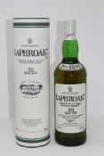Laphroaig - Single Islay Malt Scotch Whisky, 10 years old, 1l, in presentation tube.