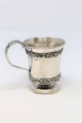 A George III silver tankard, William Lister, Newcastle 1807,