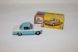 A Corgi Toys die cast vehicle - Triumph Herald Coupe, 231, boxed.