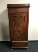 A 19th century mahogany single door cabinet, width 68cm.