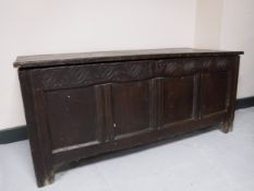 A nineteenth century oak coffer