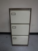 A Roneo metal filing chest