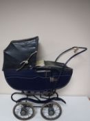A mid 20th century coach built doll's pram