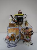 Three Ringtons novelty china teapots - Teatime Teapot,