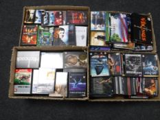 Four boxes of DVDs and DVD box sets