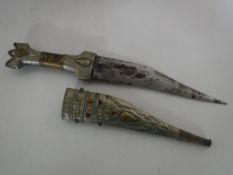 A Jambiya knife in sheath