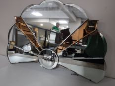 An early 20th century Art Deco two-tone mirror CONDITION REPORT: In good condition.