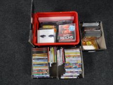 Four boxes of assorted CDs and CD box sets -NOW albums etc
