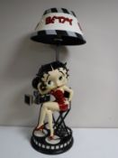 A contemporary Betty Boop oversized table lamp