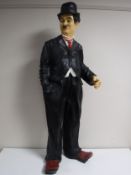 A figure of Charlie Chaplin
