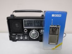A Sterling multi band receiver and a boxed Bicon CB radio receiver