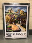 A railway advertising picture, Northumberland,