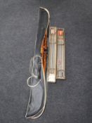A Border archery bow in carry bag,