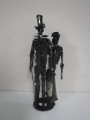 A Kenneth Rowden metal sculpture - Bride and Groom