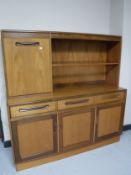A late twentieth century teak G-plan sideboard