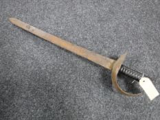 A 19th century lead cutting sword