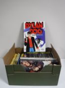 A box of Dylan Dog paperback and hardback novels,