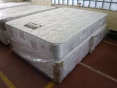 A 4'6 Harmony beds Ortho Grand mattress and divan base (new)