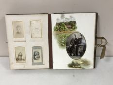 A Victorian musical photograph album