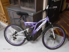 A Dunlop all terrain full suspension bike