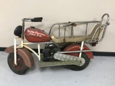 A fairground carousel ride - Harley Davidson Stunt bike