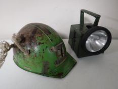 A Campbell vintage helmet,