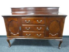 A late Victorian mahogany sideboard