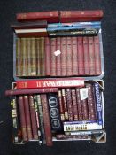 Two boxes of 20th century volumes - war including 10 volumes The Great European War,