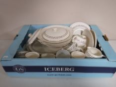 Three boxes of part Palissy dinner service,